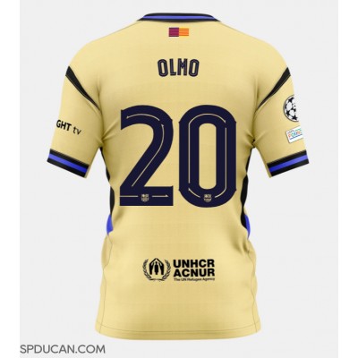 Muški Nogometni Dres Barcelona Dani Olmo #20 Gostujuci 2025-26 Kratak Rukav Muški Nogometni Dres Barcelona Dani Olmo #20 Gostujuci 2025-26 Kratak Rukav